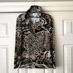 Joseph Ribkoff black multi 2 piece jacket set